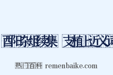 酉阳杂俎续集·支植上近义词是什么意思的图片